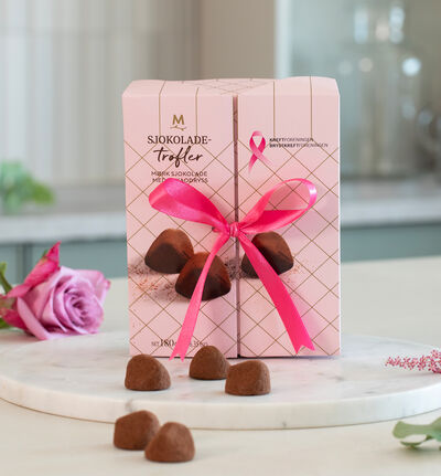 Rosa Sløyfe trøfler 180 g Rosa Sløyfe trøfler 180 g